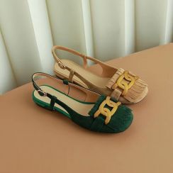 Summer Tassel Shallow Mouth Sandals