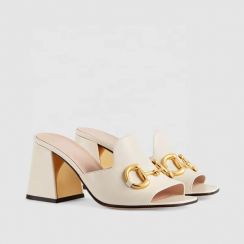 Low Heeled Square Toe Open Toe Sandals