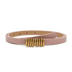 5Pcs Womens Gold Special Buckle Pu Belt